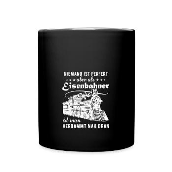 Locomotive Cheminot Ouvrier Homme Parfait - Mug uni - noir - Devant