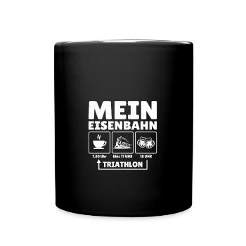 My Railway Triathlon Railway Locomotive - Mug uni - noir - Devant