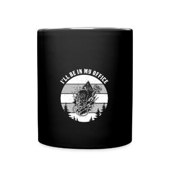 Ich werde in meinem Büro sein Elektrizität Beruf - Tasse einfarbig - Schwarz - Vorne