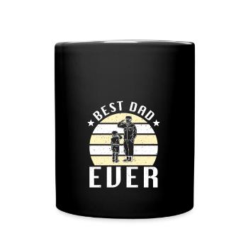 Meilleur papa de tous les temps Père Père Fête des Pères Soldat militaire - Mug uni - noir - Devant