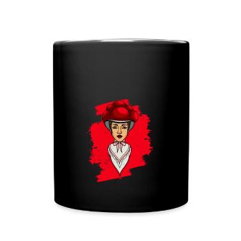 Black Forest Girl Black Forest German Mountain - Full Colour Mug - black - Front