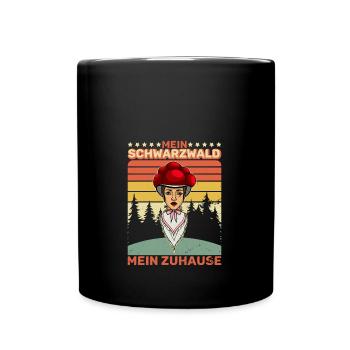 Ma Forêt-Noire, ma maison, Forêt - Mug uni - noir - Devant