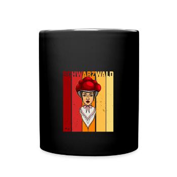 Schwarzwaldmädel Schwarzwald Rétro allemand - Mug uni - noir - Devant
