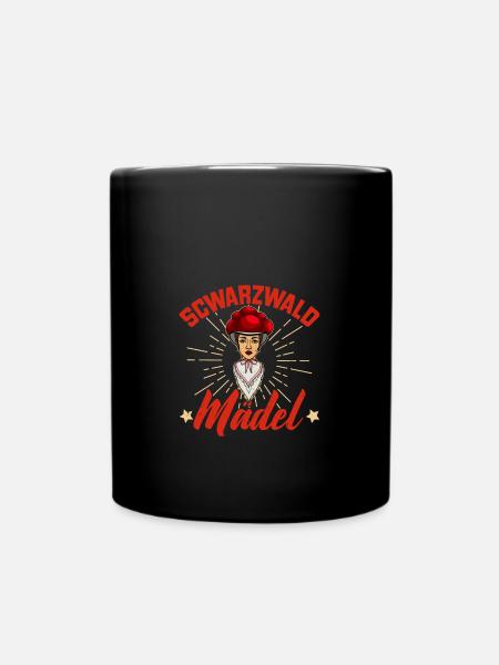 Schwarzwaldmädel Schwarzwald Deutsch Wald - Tasse einfarbig - Schwarz