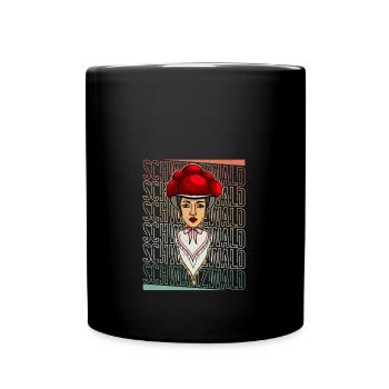 Schwarzwaldmädel Schwarzwald Rétro allemand - Mug uni - noir - Devant