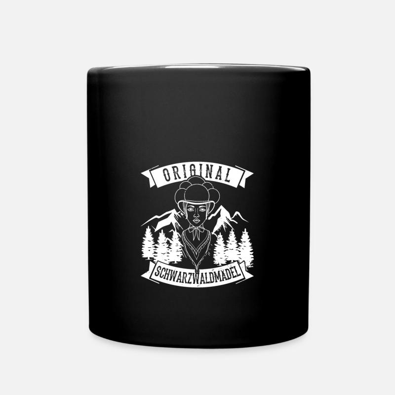 Original Schwarzwaldmädel Schwarzwald Deutsch - Tasse einfarbig - Schwarz