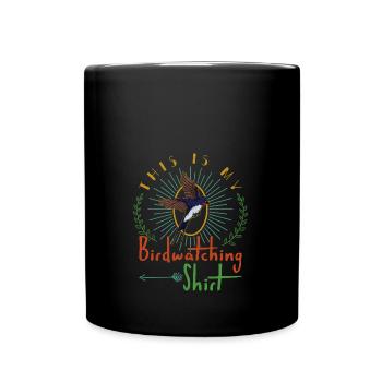 C’est ma chemise d’observation des oiseaux Hirondelle rustique - Mug uni - noir - Devant