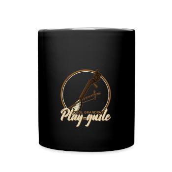 Cool grandpas play gusle Retro Serbien Balkan - Tasse einfarbig - Schwarz - Vorne