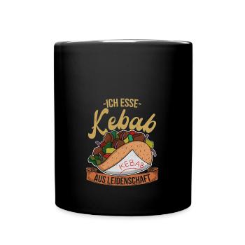 Je suis passionné par les kebabs Doner kebab cuisine Turquie - Mug uni - noir - Devant