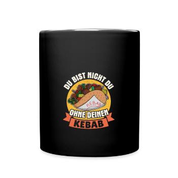 Vous n’êtes pas vous sans votre kebab, fast-food, kebab - Mug uni - noir - Devant