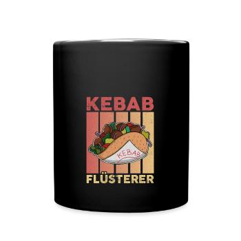 Turkish Fast Food Kebab Cuisine Kebab Whisperer - Full Colour Mug - black - Front