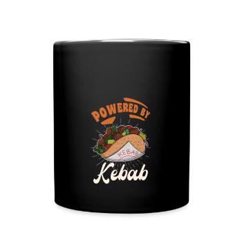 Propulsé par Kebab Traditions Street Food Kebab - Mug uni - noir - Devant
