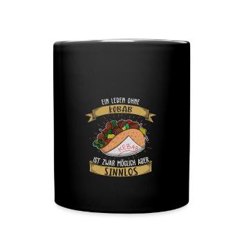 Une vie sans kebabs, c’est possible - Mug uni - noir - Devant