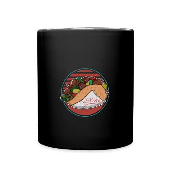 Turkish Fast Food Kebab Cuisine Kebab Whisperer - Full Colour Mug - black - Front