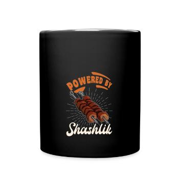 Propulsé par Shashlik Russia Meat Grilling - Mug uni - noir - Devant