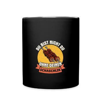 You're not you without your shish kebab - Full Colour Mug - black - Front