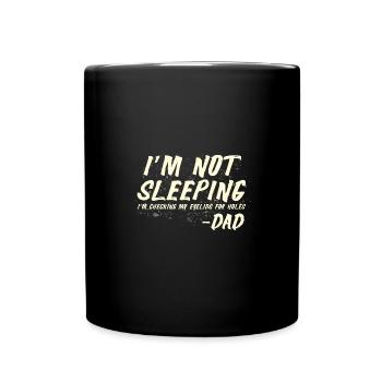 Je vérifie que mes paupières ne sont pas trouées - Papa - Mug uni - noir - Devant
