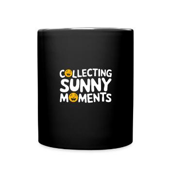 Sunny Summer Moments Vibes Summer Sun - Full Colour Mug - black - Front