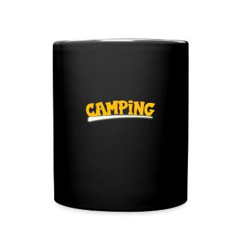 Étoile de camping - Mug uni - noir - Devant