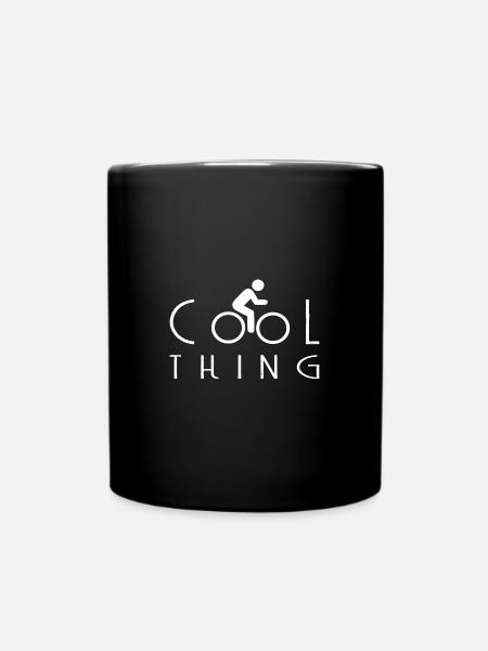 Cool Thing Fahrrad - Tasse einfarbig - Schwarz