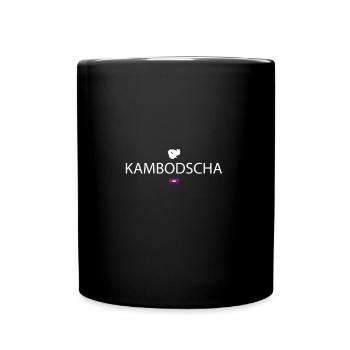 Kambodscha Reise - Tasse einfarbig - Schwarz - Vorne