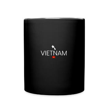 Vietnam Backpacking - Tasse einfarbig - Schwarz - Vorne