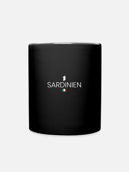 Sardinien Urlaub - Tasse einfarbig - Schwarz