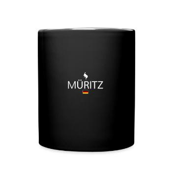 Müritz Souvenir - Tasse einfarbig - Schwarz - Vorne