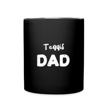 Tennis Papa - Papa - Mug uni - noir - Devant