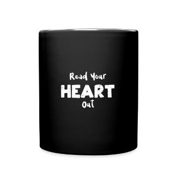 Read Your Heart Out - Reading - Full Colour Mug - black - Front