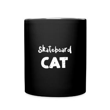 Skateboard Cat - Chats - Mug uni - noir - Devant