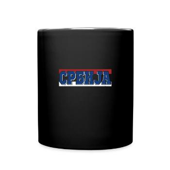 Serbia Serbian Serbian Srbija Yugoslavija Belgrade - Tasse einfarbig - Schwarz - Vorne