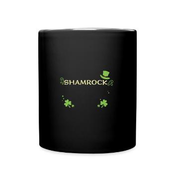 Shamrock - St. Patrick's Day - Tasse einfarbig - Schwarz - Vorne