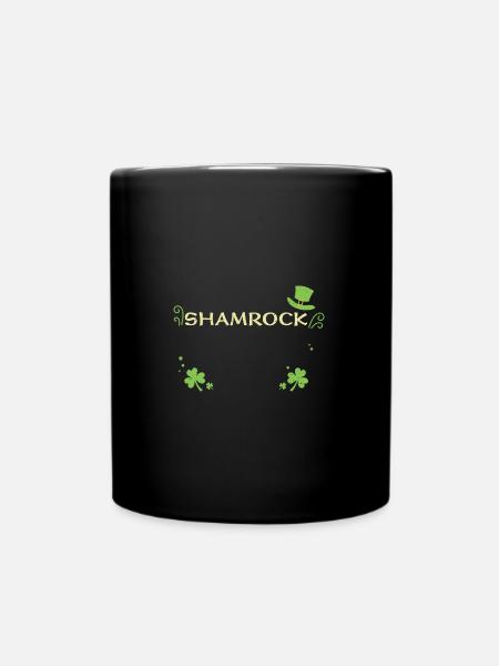 Shamrock - St. Patrick's Day - Tasse einfarbig - Schwarz