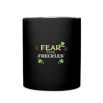 Peur des taches de rousseur - Mug uni - noir - Devant