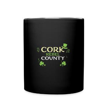 Cork Rebel County - Full Colour Mug - black - Front