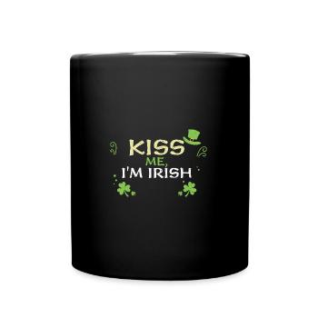Kiss me, I'm Irish - Full Colour Mug - black - Front