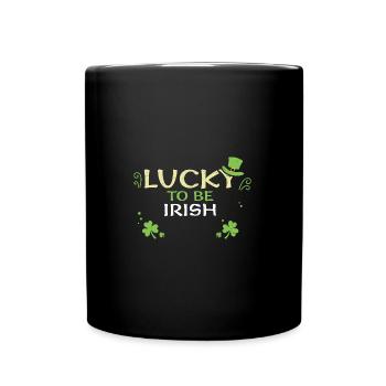 Lucky to be Irish - Full Colour Mug - black - Front