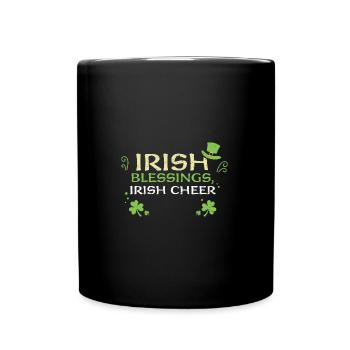 Bénédictions irlandaises, acclamation irlandaise - Mug uni - noir - Devant