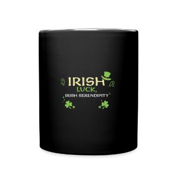 Irish luck, Irish serendipity - Full Colour Mug - black - Front