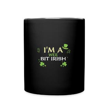 I'm A Wee Bit Irish - Full Colour Mug - black - Front