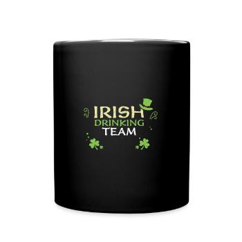 Équipe irlandaise de buveurs - Mug uni - noir - Devant