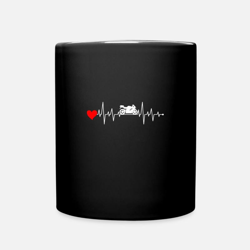 Motorrad Motorcross Motorradfan - Tasse einfarbig - Schwarz