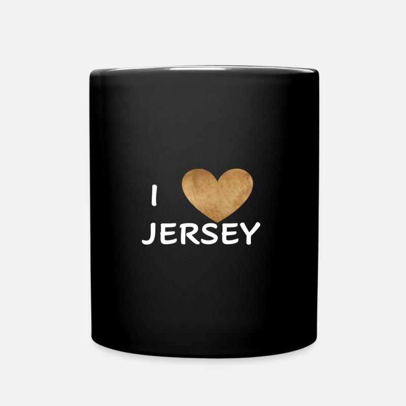 Jersey - Tasse einfarbig - Schwarz