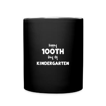 Happy 100th Day Of Kindergarten - Full Colour Mug - black - Front