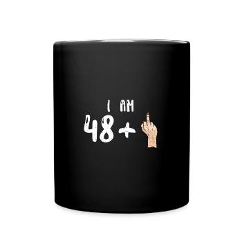 J’ai 48 ans + 1 - 49e anniversaire - Mug uni - noir - Devant