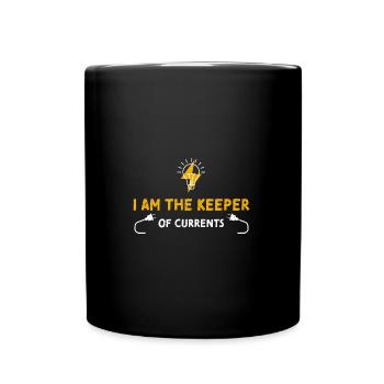 Je suis le gardien des courants - Mug uni - noir - Devant