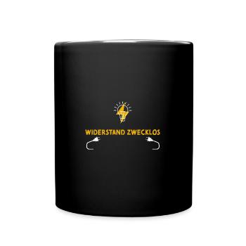 Widerstand Zwecklos - Electrician - Tasse einfarbig - Schwarz - Vorne