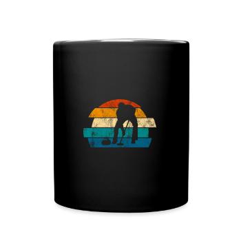Curling sur glace Curling Retro Cadeau - Mug uni - noir - Devant
