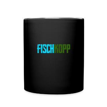 Fisch kopp - Tasse einfarbig - Schwarz - Vorne